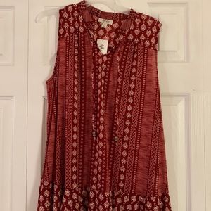 Style & Co sleeveless blouse L